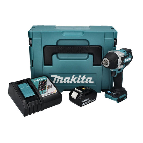 Makita DTW 701 RG1J akumulatorowy klucz udarowy 18 V 700 Nm 1/2" XPT bezszczotkowy + 1x akumulator 6,0 Ah + ładowarka + Makpac