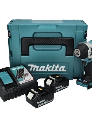 Makita DTW 701 RGJ Atornillador de impacto inalámbrico 18 V 700 Nm 1/2" XPT Brushless + 2x batería 6,0 Ah + cargador + Makpac