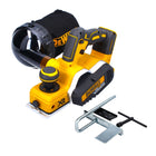 Cepilladora inalámbrica DeWalt DCP 580 N 18 V 82 mm sin escobillas + bolsa para el polvo DWV 9390 - sin batería, sin cargador