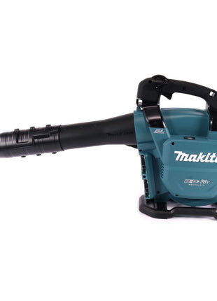 Makita DUB 363 PM2V Akku Gebläse / Laubsauger 36 V ( 2x 18 V ) Brushless + Absaug Set + 2x Akku 4,0 Ah + Doppelladegerät