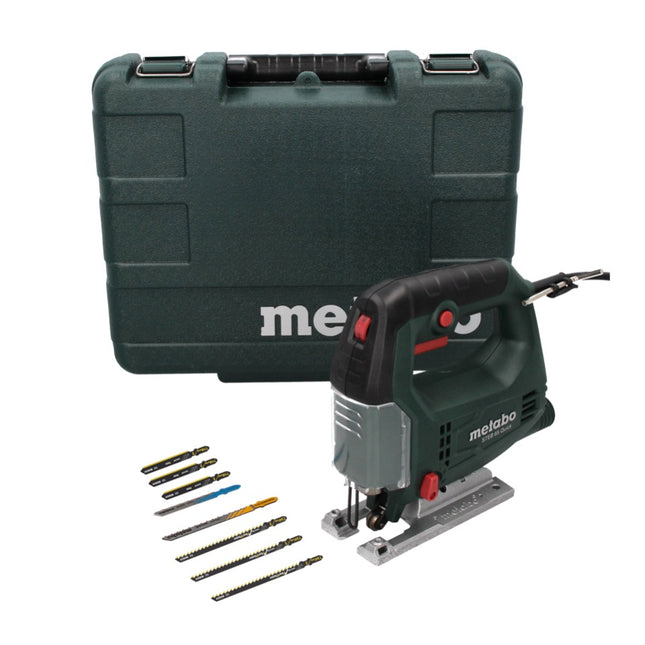Metabo STEB 65 Quick scie sauteuse 450 watts + 6x lames de scie sauteuse + étui