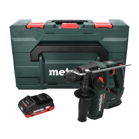 Taladro percutor de batería Metabo BH 18 LTX BL 16 18 V 1,3 J SDS-plus sin escobillas + 1x batería 4,0 Ah + MetaBOX - sin cargador