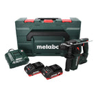 Marteau perforateur à batterie Metabo BH 18 LTX BL 16 18 V 1,3 J SDS-plus brushless (600324800) + 2x batterie 4,0 Ah + chargeur + MetaBOX