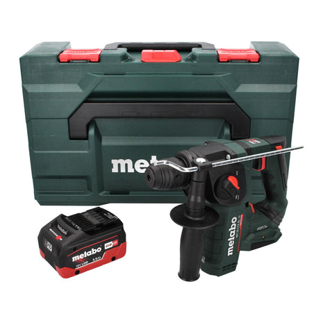 Taladro percutor de batería Metabo BH 18 LTX BL 16 18 V 1,3 J SDS-plus sin escobillas + 1x batería 5,5 Ah + MetaBOX - sin cargador