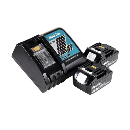 Makita DHP 484 RF2X4 Akku Schlagohrschrauber 18 V 54 Nm Brushless + 2x Akku 3,0 Ah + Ladegerät + 70 tlg. Bit Bohrer Set + Koffer