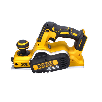 Cepilladora a batería DeWalt DCP 580 M2 18 V 82 mm sin escobillas + bolsa para el polvo DWV 9390 + 2x baterías 4,0 Ah + cargador