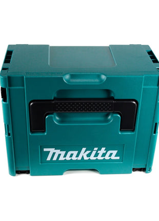 Marteau perforateur sans fil Makita DHR 242 RFJ 18 V 2,0 J SDS-plus sans balais + 2x batteries 3,0 Ah + chargeur + jeu de perceuses et burins 11 pièces certifiés PGM + Makpac.