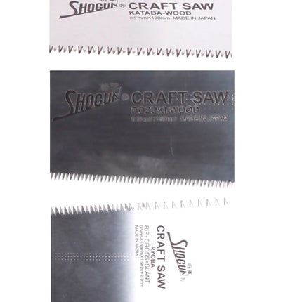 Shogun Japansägen Set 3x Universal Holz Zugsäge RYOBA + DOZUKI + KATABA ( M-180R + M-190D + M-190W ) - Made in Japan - Toolbrothers