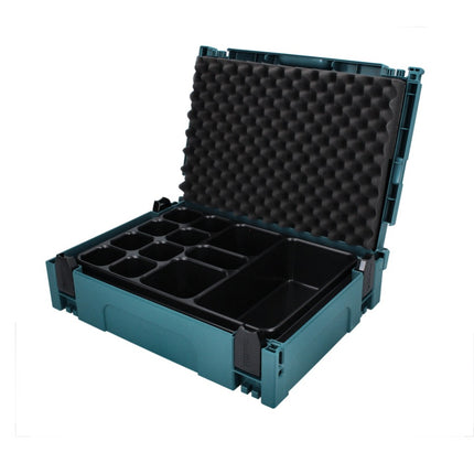 Makita Makpac 1 + uniwersalna wkładka z 12 tacami ( P-83674 ) do małych części