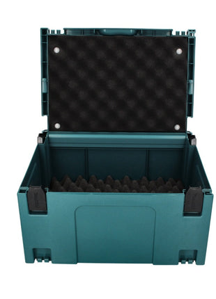 Makita MAKPAC 3 Systemkoffer + Deckelpolster + Schaumstoff Universaleinlage ( P-02381 ) - Toolbrothers