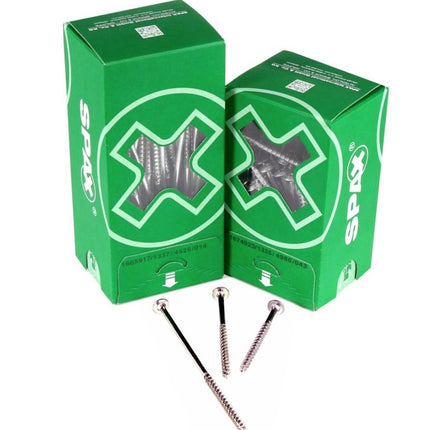 SPAX Bit T-STAR plus Set T30 - 6.4 x 25 mm - 5 pcs. + HI.FORCE Flat Head Screw 6.0 x 160 mm - 100 pcs. (5000009182309) (0251010601605)