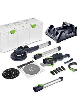 Festool LHS 2 225 EQI-Plus Langhalsschleifer PLANEX 400 W 225 mm ( 575990 ) Brushless + Zubehör + Verlängerung 450 mm + Werkzeughalter + Systainer SYS3 XXL - Toolbrothers