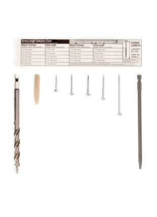 Plantilla de perforación KREG Jig K5 (K5-EUR-SYS) sistema de conexión de madera para orificios ocultos + plantilla de perforación K5 + base + accesorios + juego de tornillos de 675 piezas + systainer