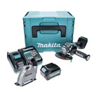 Makita GA008GD101 Cordless Angle Grinder 125 mm 40V max. Brushless XGT + 1x Battery 2.5 Ah + Charger + Suction Hood + Makpac Case