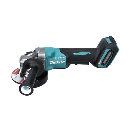 Amoladora angular a batería Makita GA 013 GD101 40 V máx. 125 mm sin escobillas XGT + 1x batería 2,5 Ah + cargador + campana de aspiración + Makpac