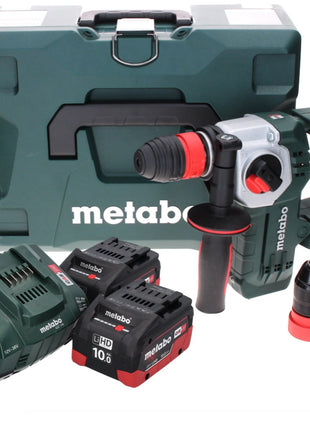 Metabo KHA 18 LTX BL 24 Perforateur sans fil 18 V 2,2 J SDS-plus Brushless (600211840) + 2x Batteries 10,0 Ah + Chargeur + Coffret MetaLoc