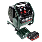 Metabo Power 160-5 18 LTX BL OF Akku Kompressor 18 V 8,0 bar Brushless + 1x Akku 10,0 Ah + Ladegerät