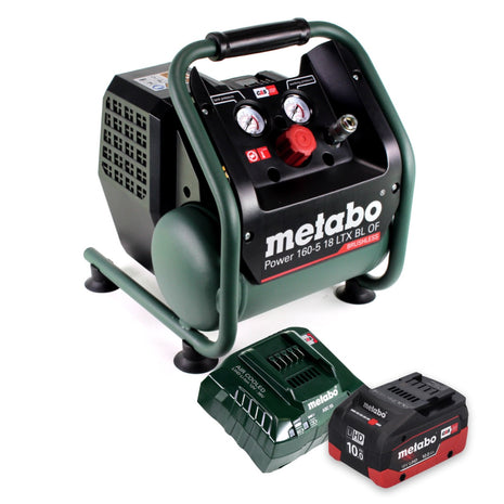 Metabo Power 160-5 18 LTX BL OF Compresseur sans fil 18 V 8,0 bar sans brosse + 1x batterie 10,0 Ah + chargeur