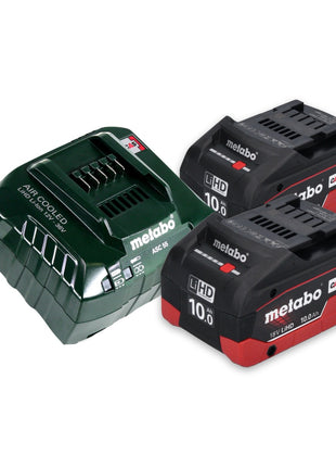 Metabo Power 160-5 18 LTX BL OF compresor de batería 18 V 8,0 bar sin escobillas + 2x batería 10,0 Ah + cargador