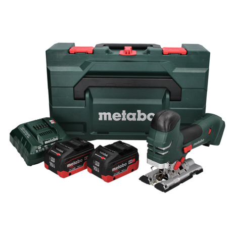 Metabo STA 18 LTX 140 Akku Stichsäge 18 V + 2x Akku 10,0 Ah + Ladegerät + metaBOX