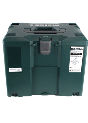 Scie circulaire à métaux sur batterie Metabo MKS 18 LTX 58 18 V 165 mm + 2x batteries 10,0 Ah + chargeur + MetaLoc