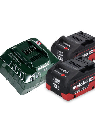 Scie circulaire à métaux sur batterie Metabo MKS 18 LTX 58 18 V 165 mm + 2x batteries 10,0 Ah + chargeur + MetaLoc