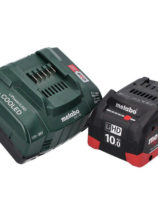 Metabo W 18 LTX 125 Meuleuse d'angle rapide 18 V 125 mm (602174860) + 1x Batterie 10,0 Ah + Chargeur + Coffret transport