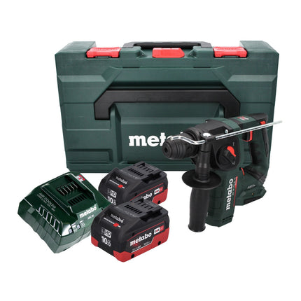 Taladro percutor a batería Metabo BH 18 LTX BL 16 18 V 1,3 J SDS-plus Brushless + 2x batería recargable 10,0 Ah + cargador + MetaBOX