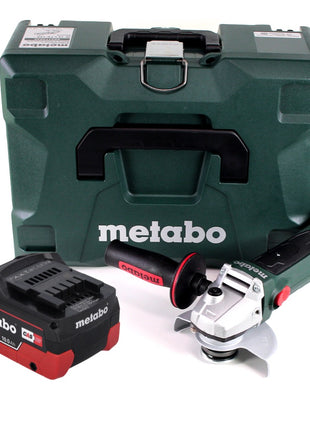 Metabo W 18 LTX 125 Quick amoladora angular a batería 18 V 125 mm (602174840) + 1 batería de 10,0 Ah + MetaLoc - sin cargador