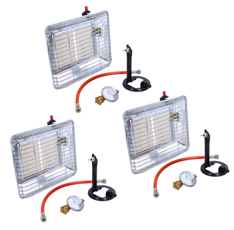 Rothenberger Industrial Set 3x Riscaldatori a gas Eco Piezo ( 3x 35985 ) 2,7 kW - 4,2 kW per bombole di gas propano 5 kg e 11 kg