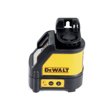 DeWalt DW 088 K Laser krzyżowy z trybem impulsowym czerwony + DE 0881 Statyw aluminiowy 1,7 m 1/4"