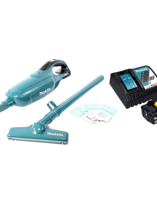 Aspirateur à batterie Makita DCL 182 RG1 18 V + 1x batterie 6,0 Ah + chargeur