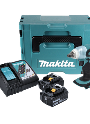 Makita DTW 251 RGJ Akku Schlagschrauber 18 V 230 Nm 1/2" + 2x Akku 6,0 Ah + Ladegerät + Makpac