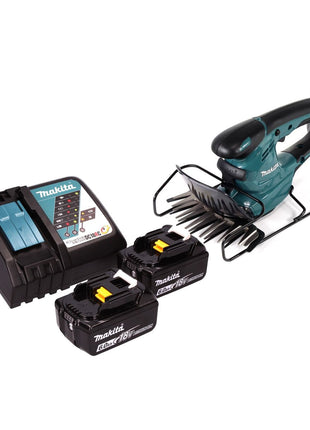 Makita DUM 168 RG Akku Grasschere 18 V 16 cm + 2x Akku 6,0 Ah + Ladegerät