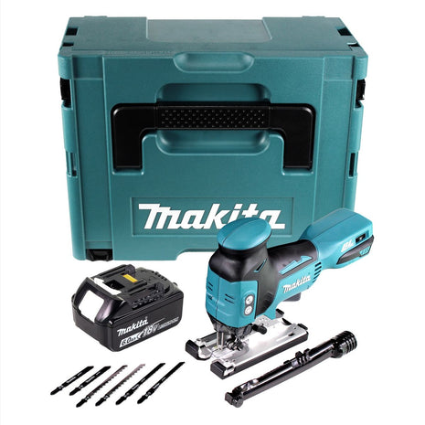 Makita DJV 181 G1J Seghetto alternativo a batteria 18V in valigetta Makpac + 1x Batteria 6,0 Ah - senza caricabatterie