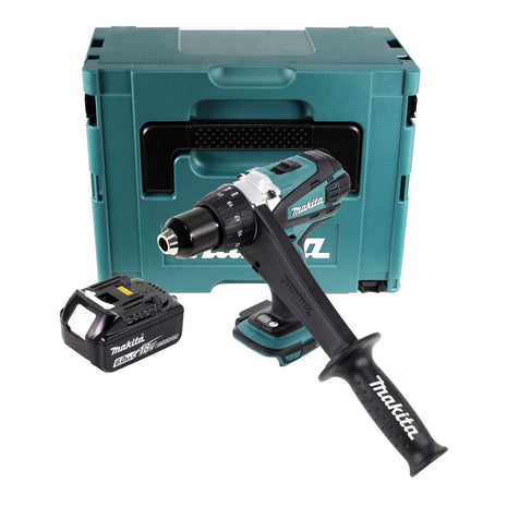 Makita DDF 458 G1J Akku Bohrschrauber 18 V 91 Nm + 1x Akku 6,0 Ah + Makpac - ohne Ladegerät