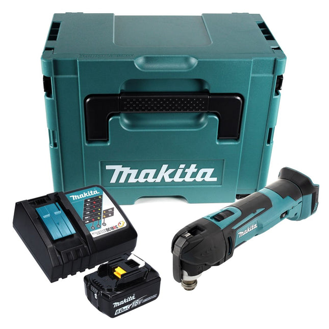 Makita GTM51RG1J Cortadora Lijadora Multifunción Inalámbrica 18V + 1x Batería 6.0Ah + Cargador + Maletín Makpac