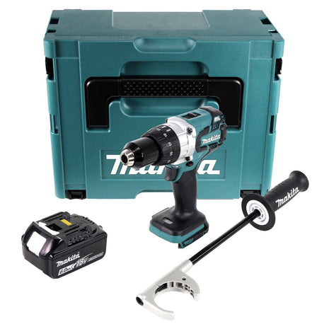 Makita DDF 481 G1J taladro atornillador inalámbrico 18 V 115 Nm sin escobillas + 1x batería 6,0 Ah + Makpac - sin cargador