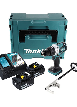 Makita DDF 481 RGJ perceuse-visseuse sans fil 18 V 115 Nm sans balai + 2x batteries 6,0 Ah + chargeur + Makpac