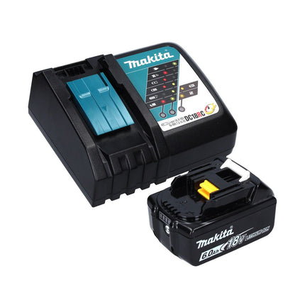 Makita DDF 458 RG1J W Akku Bohrschrauber 18 V 91 Nm Weiß + 1x Akku 6,0 Ah + Ladegerät + Makpac