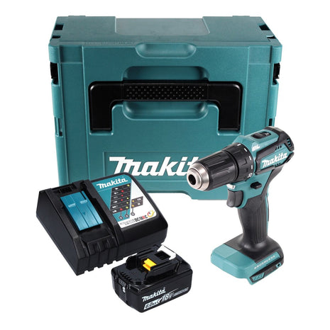 Makita DDF 483 RG1J Perceuse-visseuse sans fil 18 V, 40 Nm, Brushless + 1x Batterie 6,0 Ah  + Chargeur + Coffret Macpac