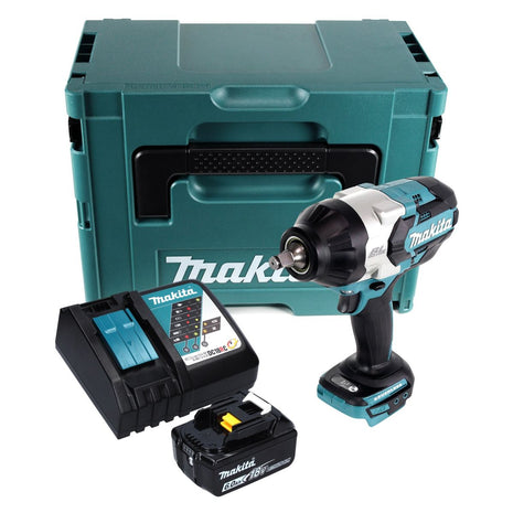 Makita DTW 1002 RG1J Clé à choc sans fil 18 V 1000 Nm 1/2" Brushless + 1x batterie 6,0 Ah + chargeur + Makpac