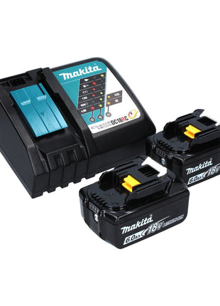 Makita DTW 1002 RGJ Atornillador de impacto inalámbrico 18 V 1000 Nm 1/2" sin escobillas + 2x batería 6,0 Ah + cargador + Makpac