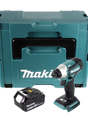 Makita DTD 155 G1J Akku Schlagschrauber 18 V 140 Nm 1/4" Brushless + 1x Akku 6,0 Ah + Makpac - ohne Ladegerät