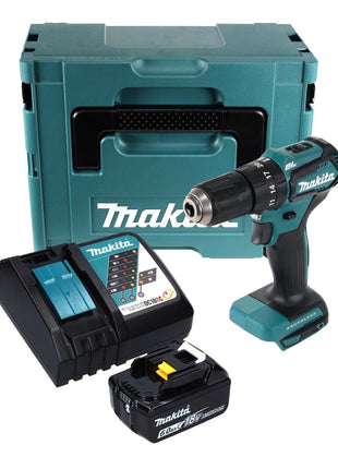 Makita DHP 483 RG1J Akku Schlagbohrschrauber 18 V 40 Nm + 1x Akku 6,0 Ah + Ladegerät + Makpac