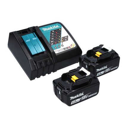 Tijeras de podar a batería Makita DUM 168 RT 18 V + 2x baterías 5,0 Ah + cargador