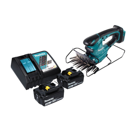 Cisaille à gazon sans fil Makita DUM 168 RM 18 V + 2 batteries 4,0 Ah + chargeur