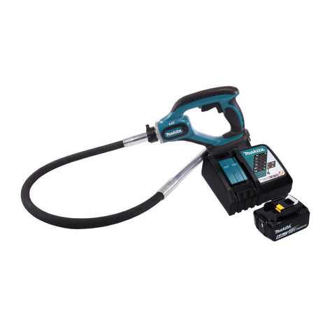 Makita DVR 450 RG1 Compacteur de béton sans fil 18 V 1,2 m + 1x Batterie 6,0 Ah + Chargeur