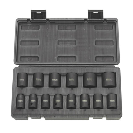 Rodcraft RC2268 Avvitatore ad impulsi 900 Nm 1/2" + 14x Dadi a bussola RS4114 Acciaio al cromo molibdeno