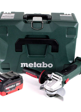 Metabo W 18 LTX 125 Quick Akku Winkelschleifer 18 V 125 mm + 1x Akku 8,0 Ah + MetaLoc - ohne Ladegerät